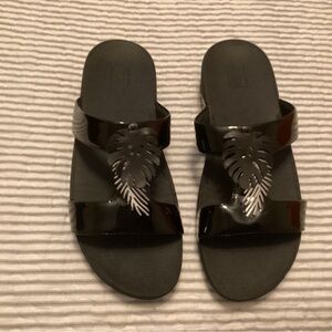 Black Slide Sandals